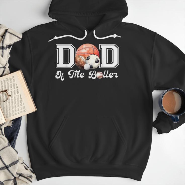 Dad Of The Birthday Boller Born 2 Ball Matching Family Party Men Hoodie