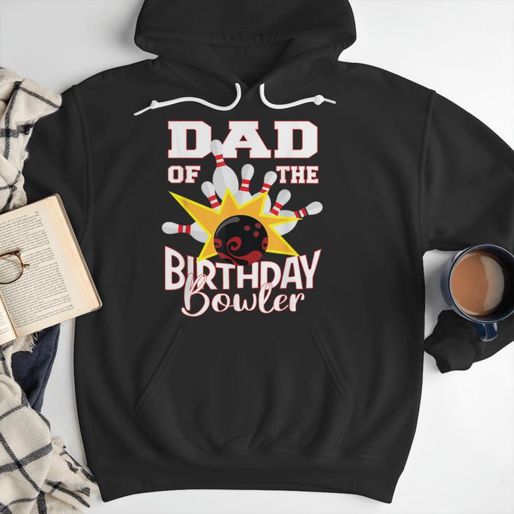 Dad Of The Birthday Bowler Kid Bowling Party Men Hoodie