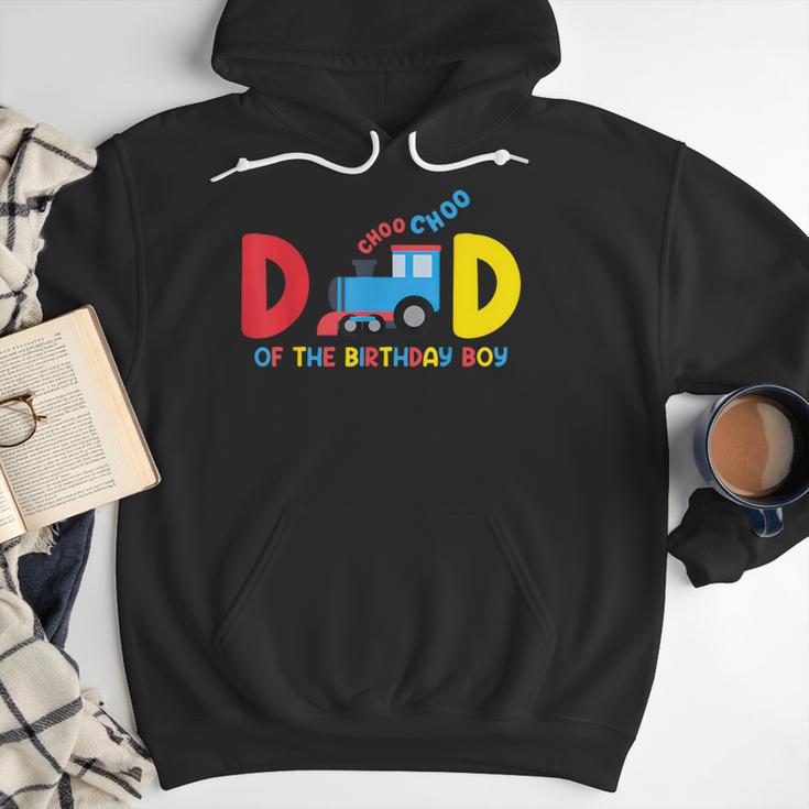 Dad Of The Birthday Boy Choo Choo Train Family Matching Men Hoodie