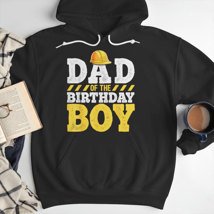 Dad Of The Birthday Boy Construction Birthday Party Hat Men Men Hoodie