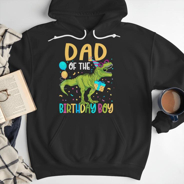 Dad Of The Birthday Boy Family Matching Dinosaur Squad Men Hoodie