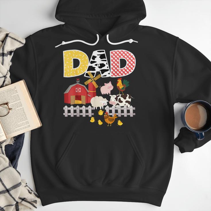 Dad Birthday Boy Farm Animal Farming Farmer Family B-Day Men Hoodie