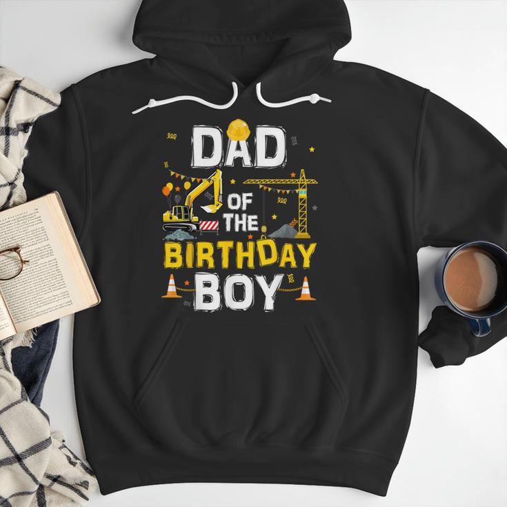 Dad Of The Birthday Boy Matching Construction Crew B-Day Men Hoodie