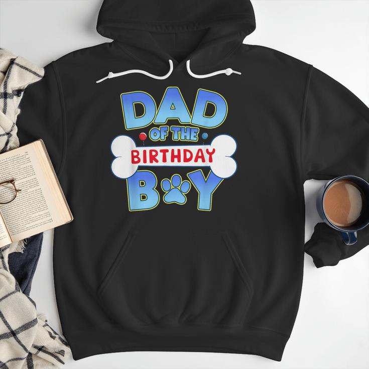 Dad Of The Birthday Boy Matching Dog Family Birthday Party Men Hoodie