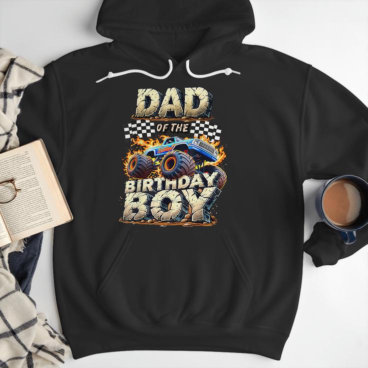 Dad Of The Birthday Boy Monster Truck Family Matching Party Men Hoodie