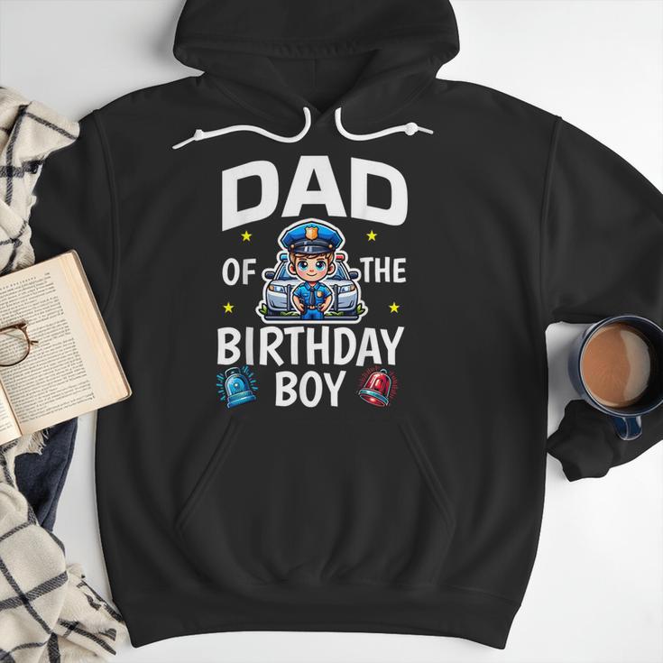 Dad Of The Birthday Boy Police Car Policeman Police Officer Men Hoodie