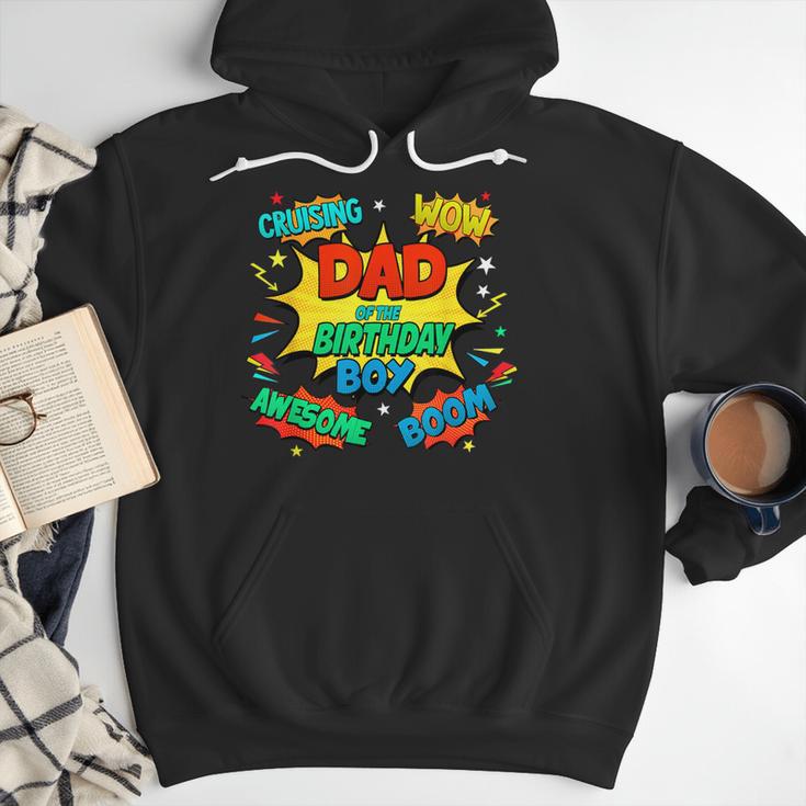 Dad Of The Birthday Boy Shirt Father Superhero Comic Party Men Hoodie