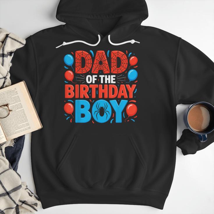 Dad Of The Birthday Boy Spider Web Party Men Hoodie