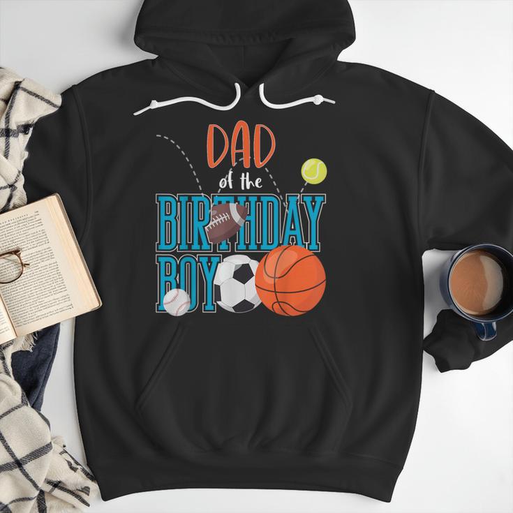 Dad Of The Birthday Boy Sports Matching Family Men Hoodie