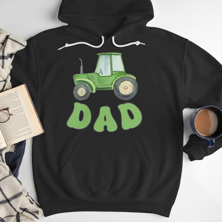 Dad Of The Birthday Boy Tractor Farm Trucks Family Party Men Hoodie