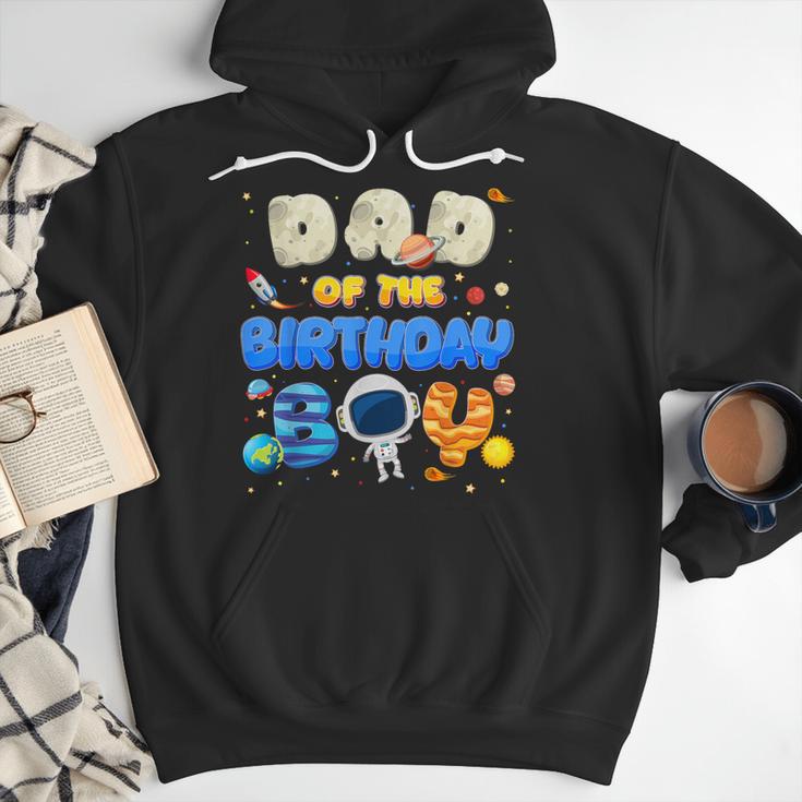 Dad Of The Birthday Boy Two The Moon Space Family Matching Men Hoodie