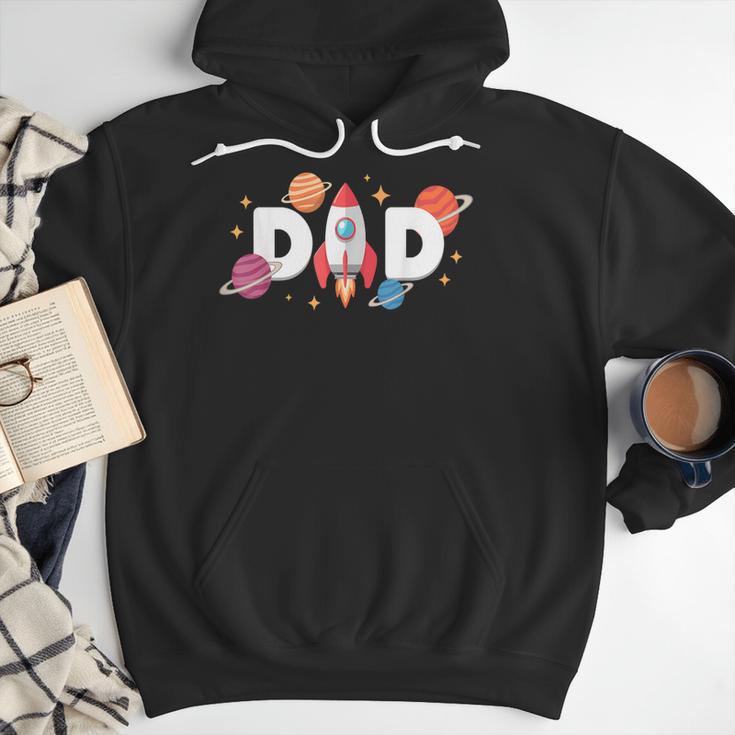 Dad Of The Birthday Boys Space Astronaut 1st Birthday Family Men Hoodie