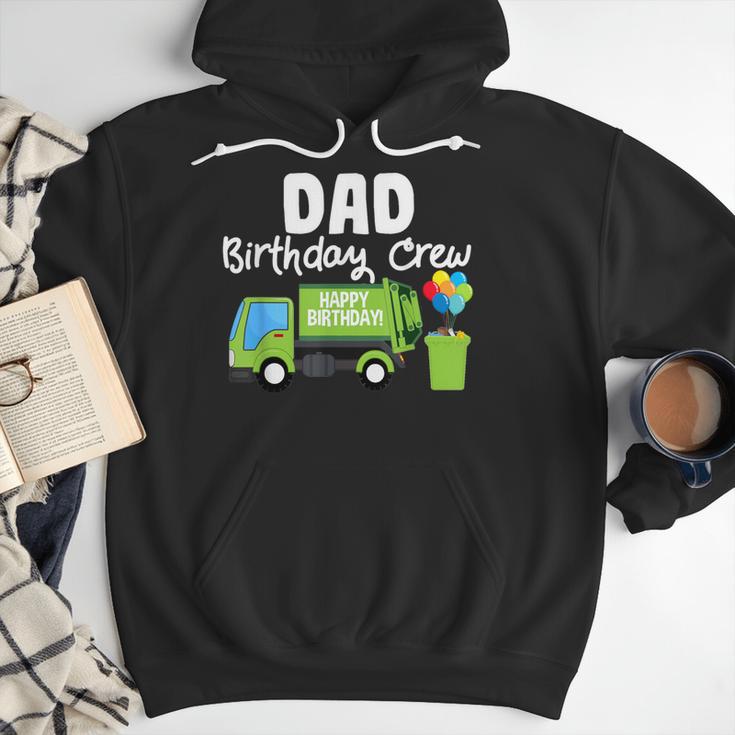 Dad Birthday Crew Garbage Truck Birthday Party T-Shirt Men Hoodie