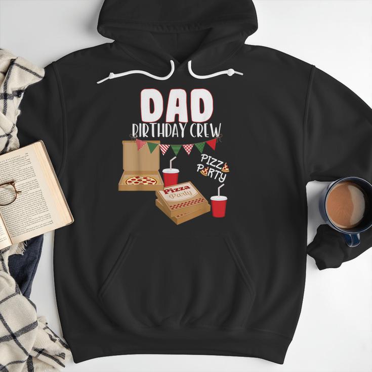Dad Birthday Crew Pizza Theme Birthday Pizza Lover Party Men Hoodie