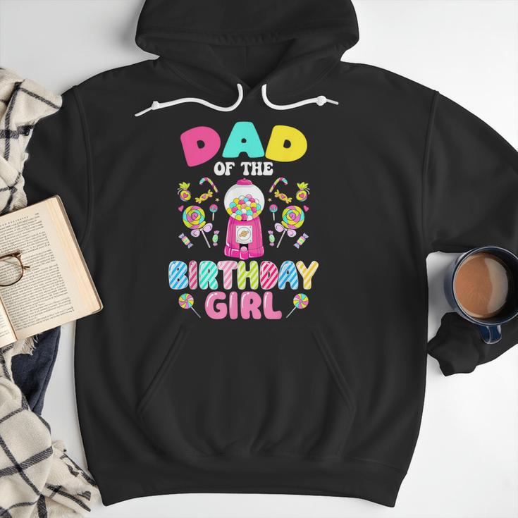Dad Of The Birthday Girl Candy Family Bday Party Men Hoodie