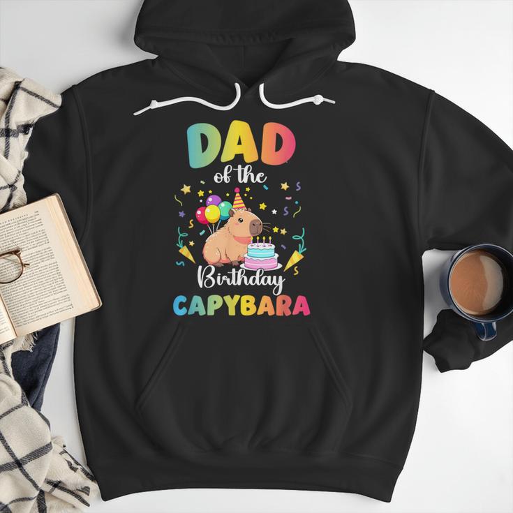Dad Of The Birthday Girl Capybara Bday Party Family Men Hoodie