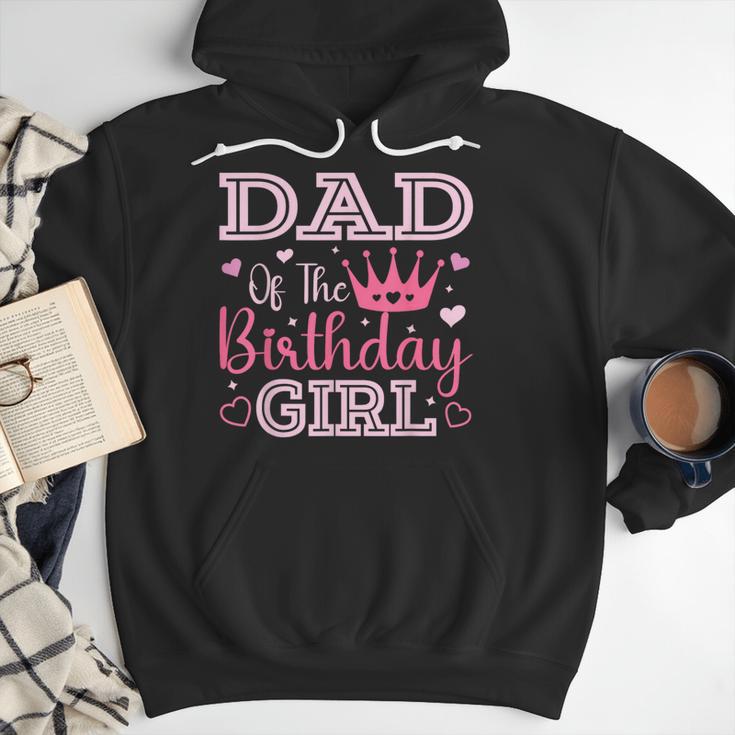 Dad Of The Birthday Girl Cute Pink Matching Family Party Men Hoodie