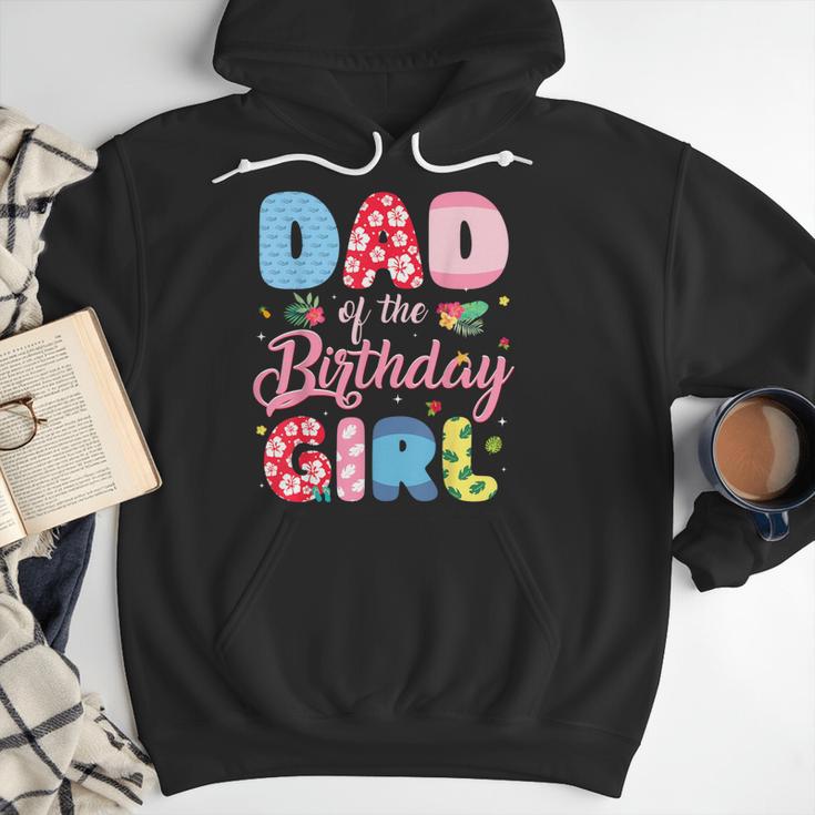 Dad Of The Birthday Girl Family Summer Beach Birthday Party Men Hoodie
