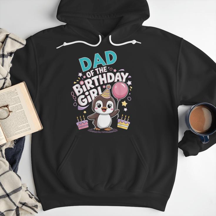 Dad Of The Birthday Girl Pesto Baby Penguin Party Men Hoodie
