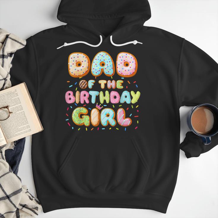 Dad Of The Birthday Girl Sweet Donut Birthday Family Men Hoodie
