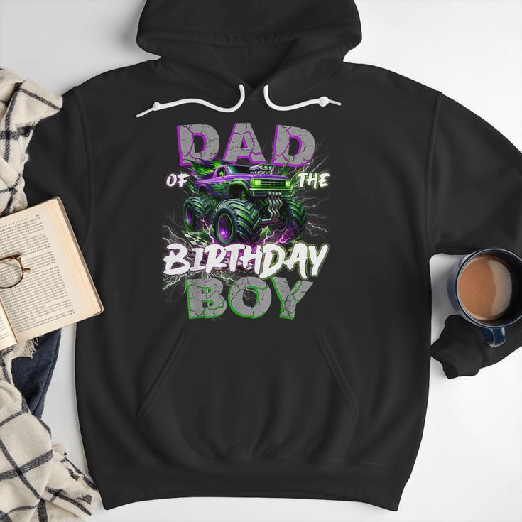 Dad Of The Birthday Monster Truck Family Matching Party Men Hoodie Dad Of The Birthday Monster Truck Family Matching Party Men Hoodie