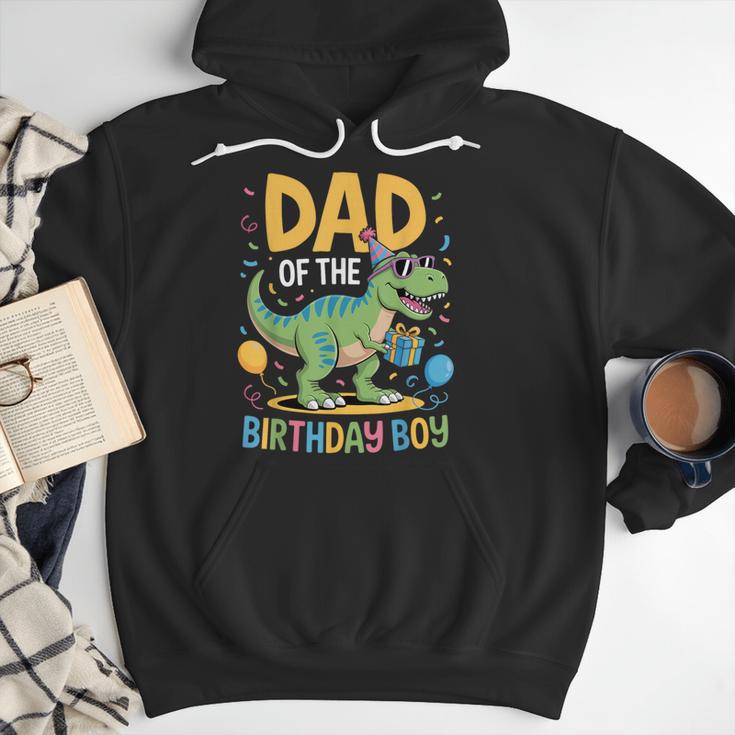 Dad Of The Birthday Party Outfit Dinosaur Squad Daddy Men Hoodie
