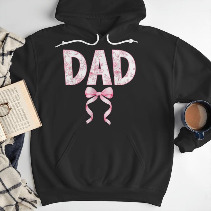 Dad Birthday Squad Matching Coquette Bow Family Party Men Hoodie