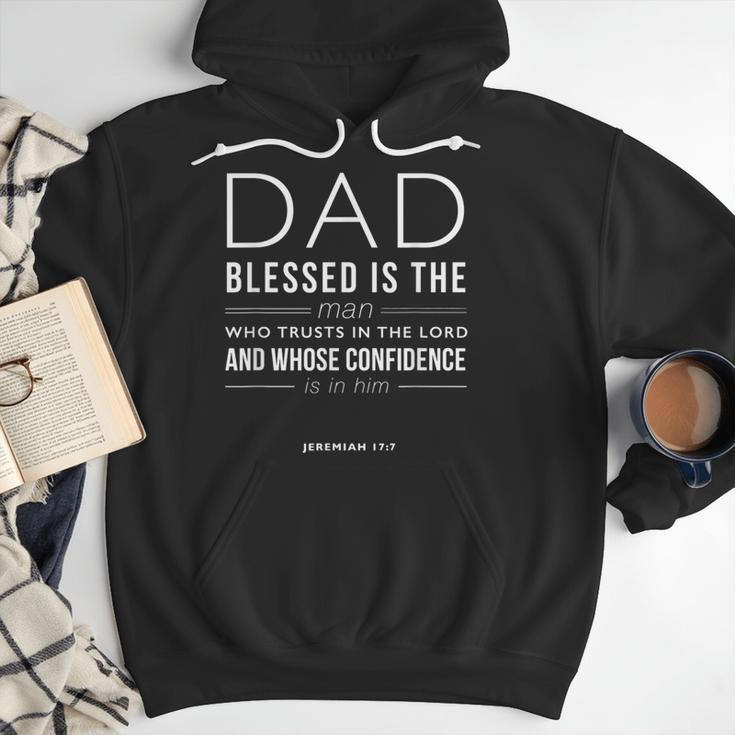 Dad Blessed Is The Man Jeremiah 17 Men Hoodie