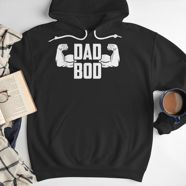 Dad Bod Muscle Strong Man Daddy Fathers Day Men Hoodie