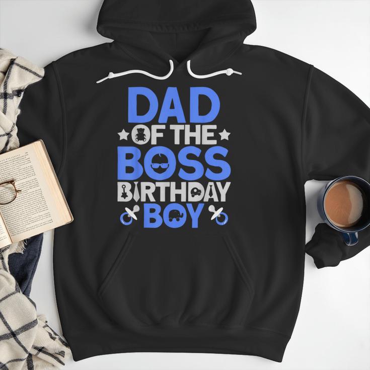 Dad Of The Boss Birthday Party Outfit Like A Boss Dad Men Hoodie
