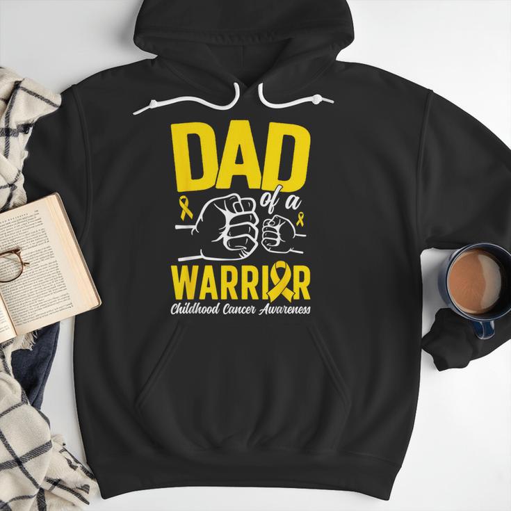 Dad Of A Childhood Cancer Warrior Childhood Cancer Awareness Men Hoodie
