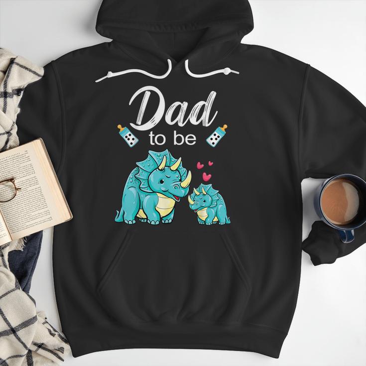 Dad To Be Dinosaur Baby Shower For Boy Men Hoodie