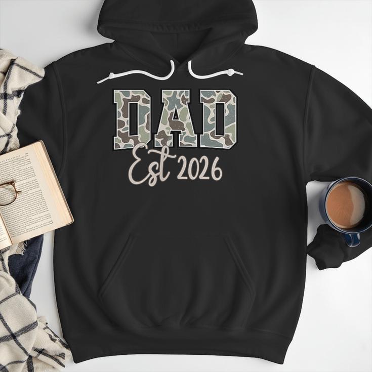 Dad Est 2026 Camo Old School Men Father's Day Dada Men Hoodie