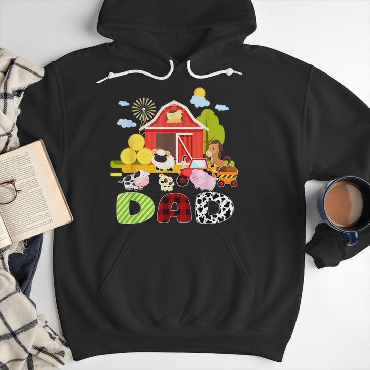 Dad Farm Animal Birthday Family Matching Party Men Hoodie
