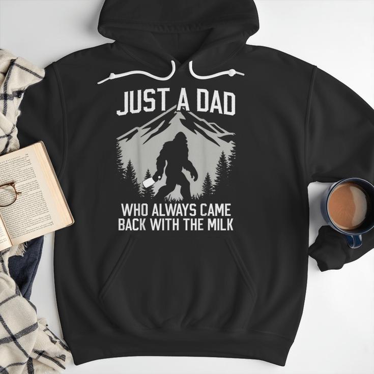 Dad Father Bigfoot Just A Dad Who Always Came Back Men Hoodie