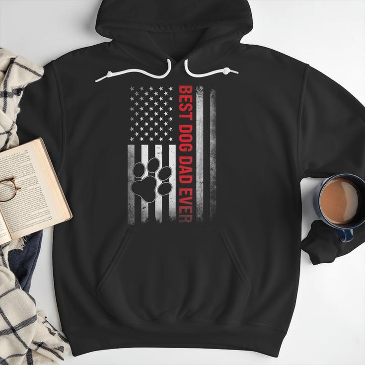 Dad Fathers Day Dog Dad Men Hoodie