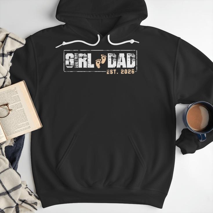 Dad Of Girl Est 2026 Baby Reveal First Father's Day Newborn Men Hoodie