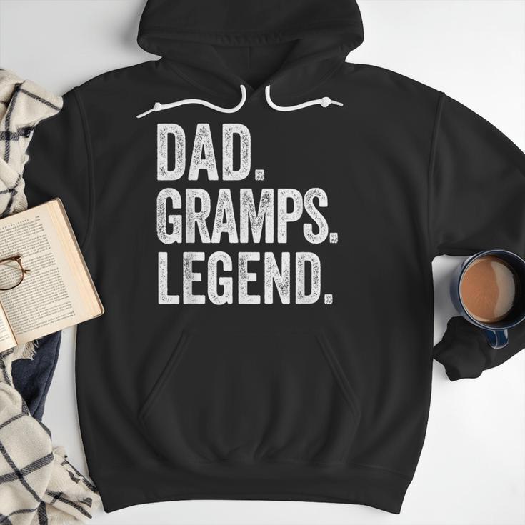 Dad Gramps Legend Vintage Distressed Bold Gramps Graphic Men Hoodie