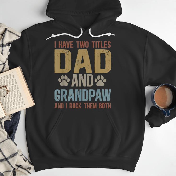 Dad And Grandpaw Dog Grandpaw Grandpa Men Men Hoodie