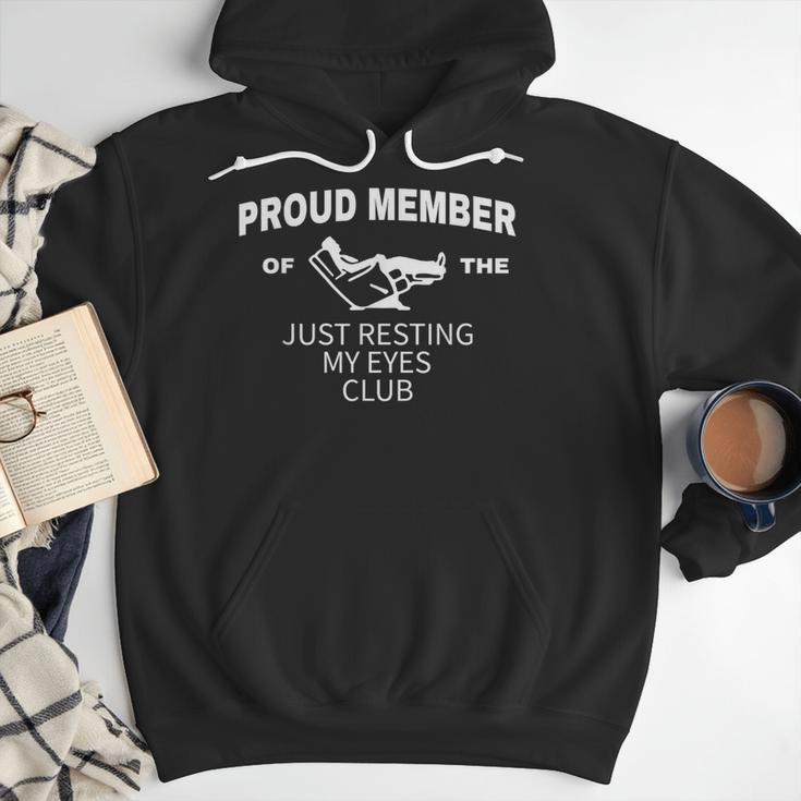 Dad Just Resting My Eyes Fathers Day Humor Men Men Hoodie