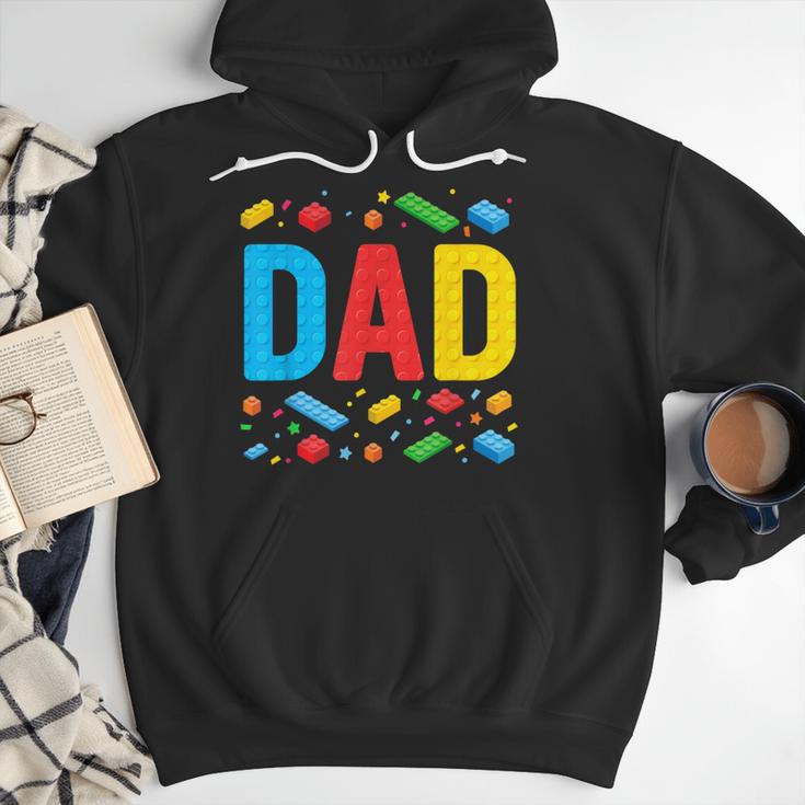 Dad Master Builder Building Bricks Blocks Family Fathers Day Men Hoodie