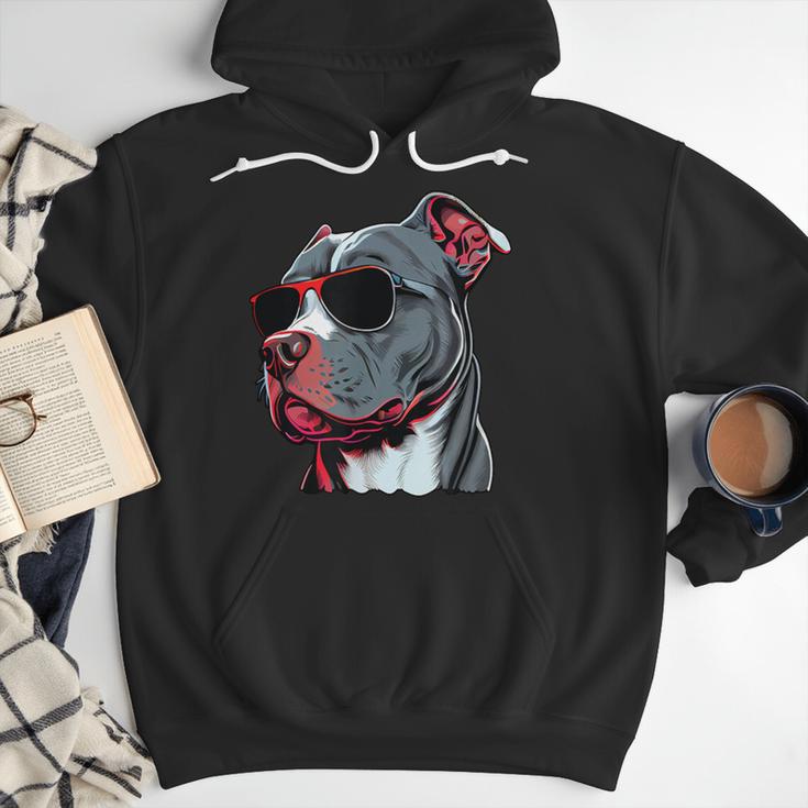 Dad Mom Cool Dog Sunglasses Pitbull Men Hoodie Dad Mom Cool Dog Sunglasses Pitbull Men Hoodie