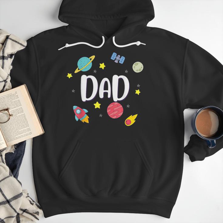 Dad Outer Space Galaxy Birthday For Family Men Hoodie