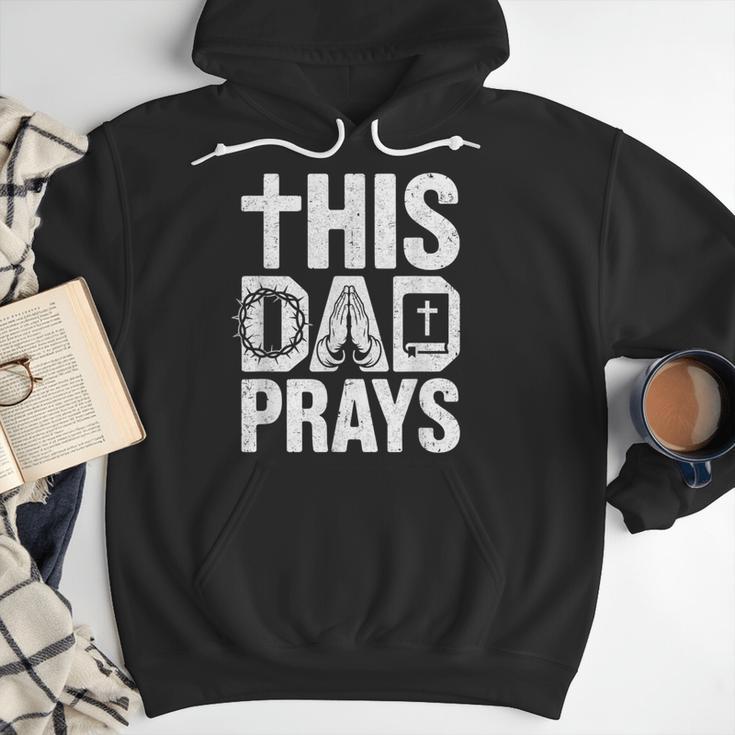 This Dad Pray Religious Vintage Father's Day Christian Daddy Men Hoodie This Dad Pray Religious Vintage Father's Day Christian Daddy Men Hoodie
