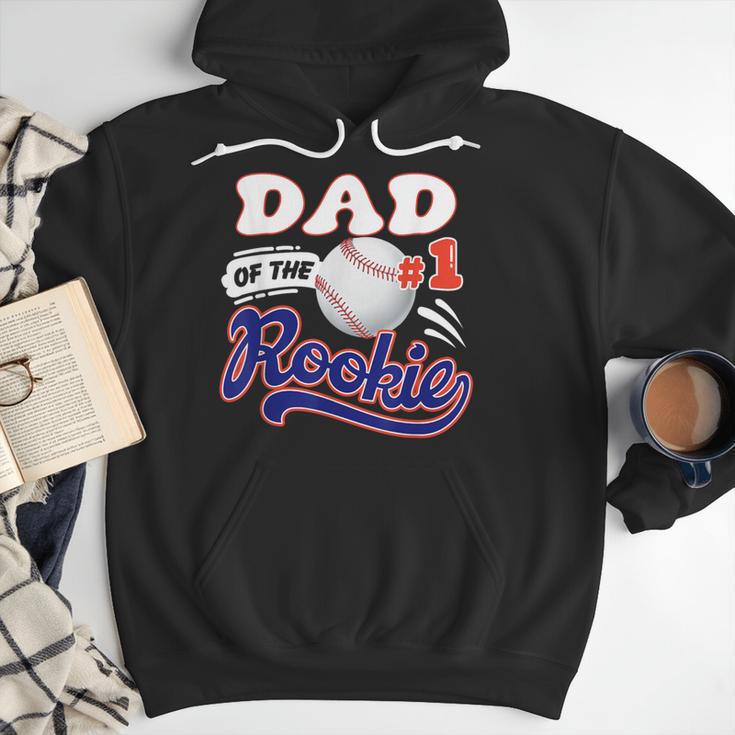 Dad Rookie Of Year 1st Birthday Baseball Theme Matching Men Hoodie