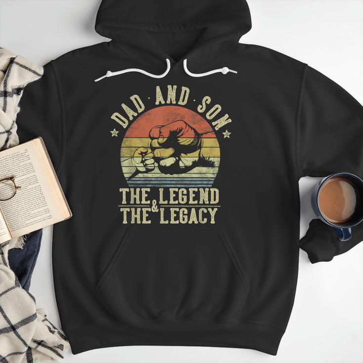 Dad And Son The Legend And The Legacy Dad Men Hoodie