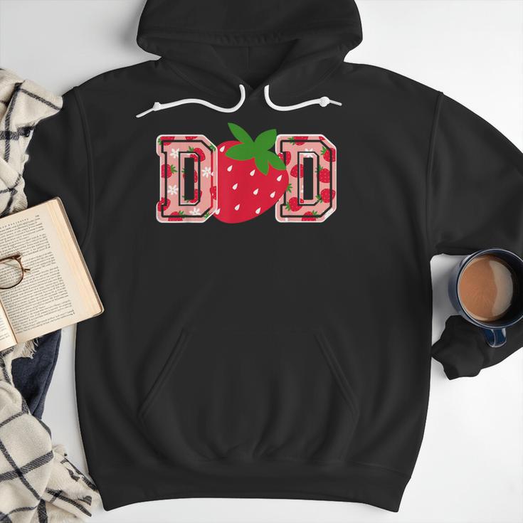 Dad Strawberry Birthday Men Hoodie