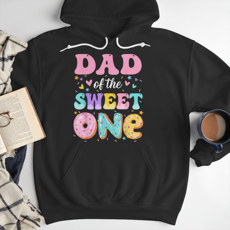 Dad Of The Sweet One 1st Birthday Donut Bday Party Men Hoodie