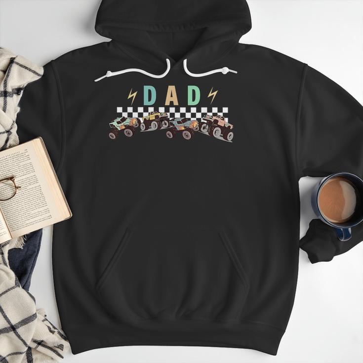 Dad Truck Dad Monster Truck Are My Jam Truck Lovers Men Hoodie