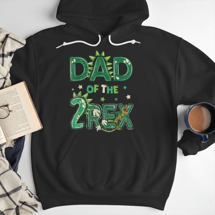 Dad Of The Two Rex Birthday Dinosaur Family Matching Men Hoodie